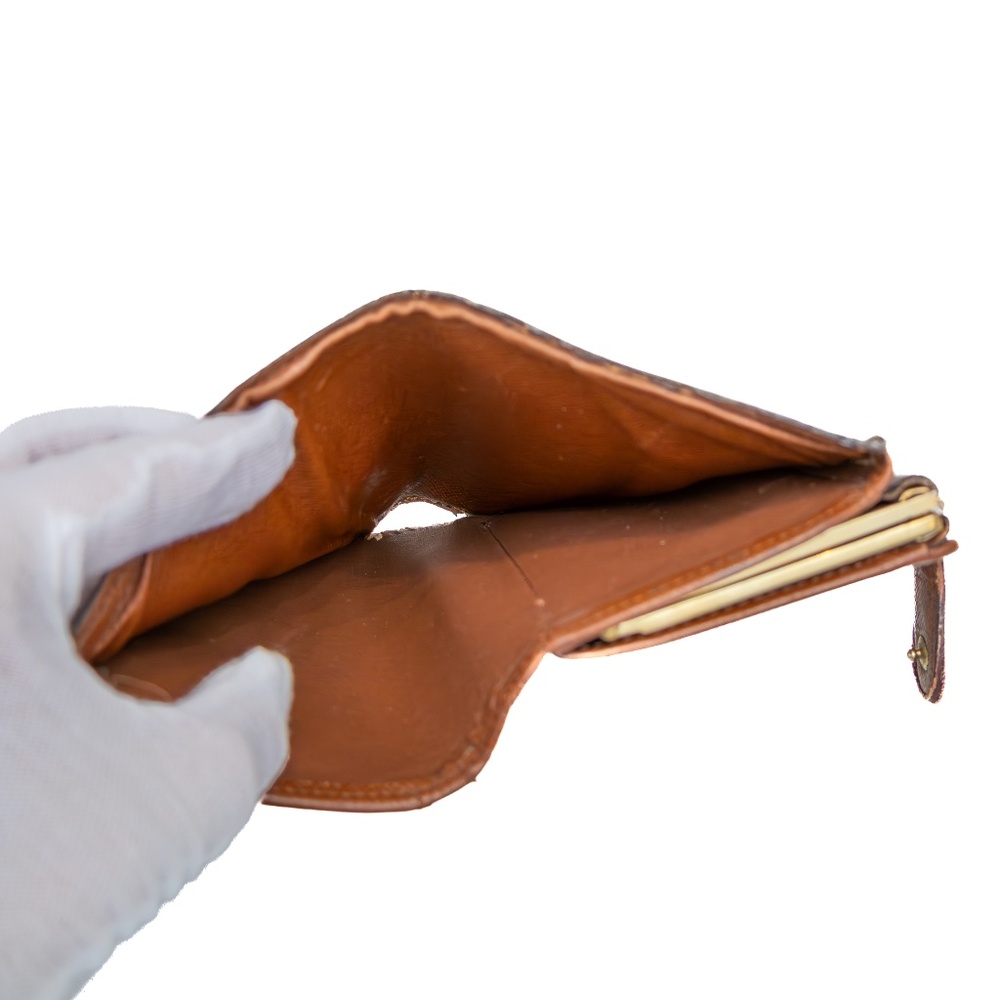 Vintage‎ Louis Vuitton Monogram Canvas French Purse Wallet Brown - Picture 4 of 7